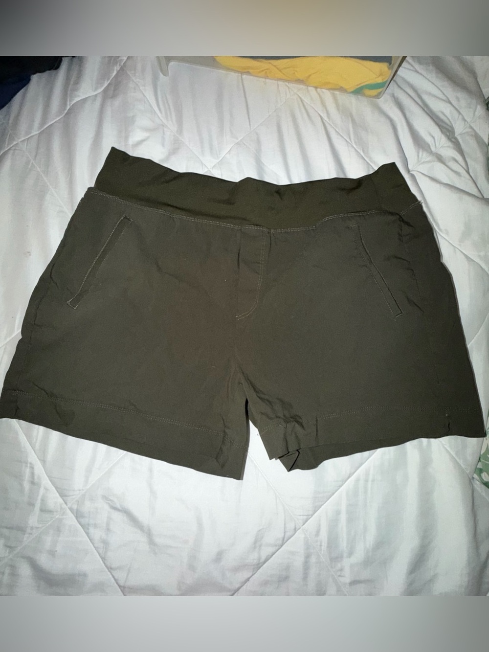 Alpine Swiss Olive Stretch Pull-On Athletic Shorts